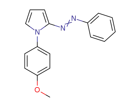 Molecular Structure of 1301718-03-5 (1-(1-(4-methoxyphenyl)-1H-pyrrol-2-yl)-2-(phenyl)diazene)