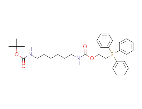 N-(2-(triphenylsilyl)ethoxy)carbonyl-N'-(tert-butoxycarbonyl)-1,6-diaminohexane