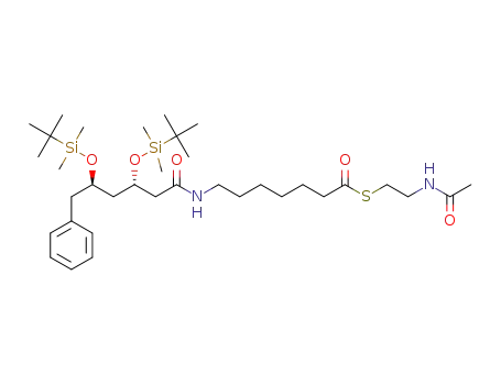 S-2-acetamidoethyl 7-((3S,5R)-3,5-bis(tert-butyldimethylsilyloxy)-6-phenylhexanamido)heptanethioate