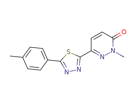 2-methyl-6-(5-p-tolyl-1,3,4-thiadiazol-2-yl)pyridazin-3(2H)-one