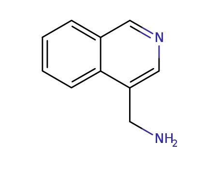 Molecular Structure of 58123-56-1 (C-ISOQUINOLIN-4-YL-METHYLAMINE)