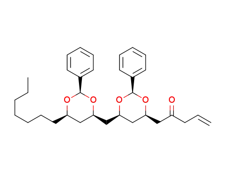 1-[(2R,4R,6R)-6-{[(2R,4R,6R)-6-Heptyl-2-phenyl-1,3-dioxan-4-yl]methyl}-2-phenyl-1,3-dioxan-4-yl]pent-4-en-2-one