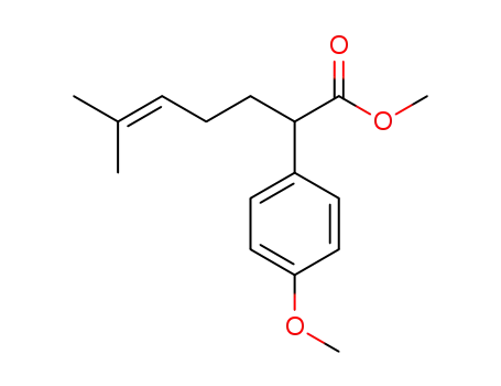 Molecular Structure of 1350468-24-4 (methyl 2-(4-methoxyphenyl)-6-methylhept-5-enoate)