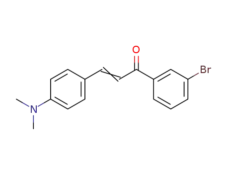 Molecular Structure of 29170-76-1 (2-Propen-1-one, 1-(3-bromophenyl)-3-[4-(dimethylamino)phenyl]-)