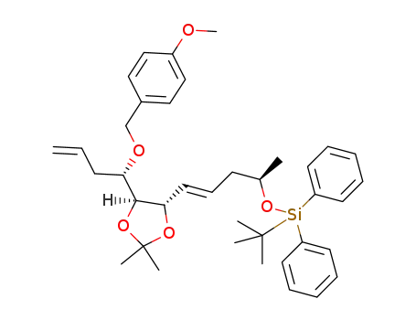 (4S,5S)-4-[(R,E)-4-tert-butyldiphenylsilyloxypent-1-enyl]-5-[(S)-1-(4-methoxybenzyloxy)but-3-enyl]-2,2-dimethyl-1,3-dioxolane