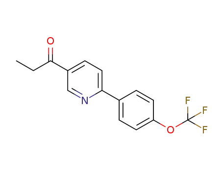 1-(6-(4-(trifluoromethoxy)phenyl)pyridin-3-yl)propan-1-one