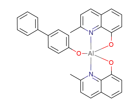 Molecular Structure of 146162-54-1 (Bis(2-methyl-8-quinolinolato-N1,O8)-(1,1'-Biphenyl-4-olato)aluminum)