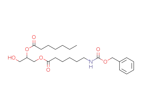 1-(6-benzyloxycarbonylaminhexanoyloxy)-3-hydroxypropan-2-yl heptanoate