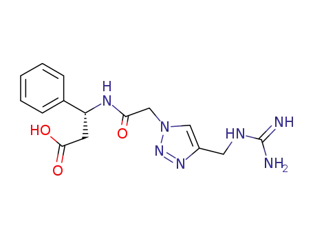 (R)-3-[2-(4-guanidinomethyl[1,2,3]triazol-1-yl)acetylamino]-3-phenylpropionic acid