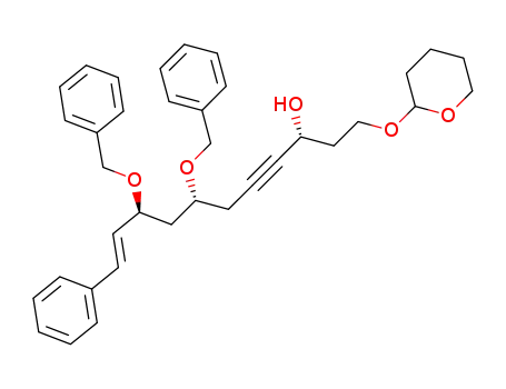 (3R,7R,9S,10E)-7,9-di(benzyloxy)-11-phenyl-1-(tetrahydro-2H-2-pyranyloxy)-10-undecen-4-yn-3-ol