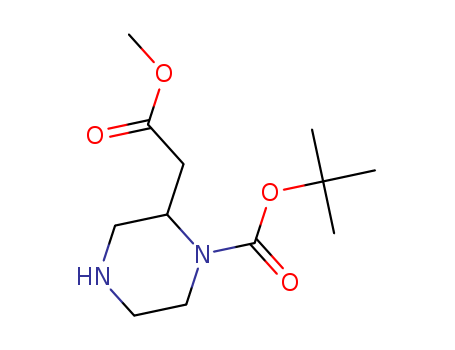 2-Piperazineaceticacid, 1-[(1,1-dimethylethoxy)carbonyl]-, methyl ester
