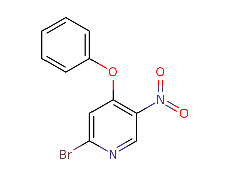 Molecular Structure of 1330574-79-2 (2-bromo-5-nitro-4-phenoxypyridine)