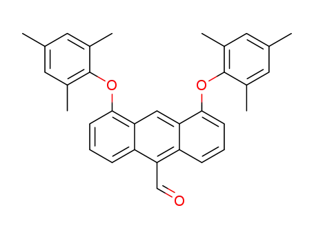Molecular Structure of 1343490-18-5 (1,8-bis(2,4,6-trimethylphenoxy)-10-formylanthracene)