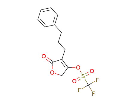 5-oxo-4-(3-phenylpropyl)-2,5-dihydrofuran-3-yl trifluoromethanesulfonate