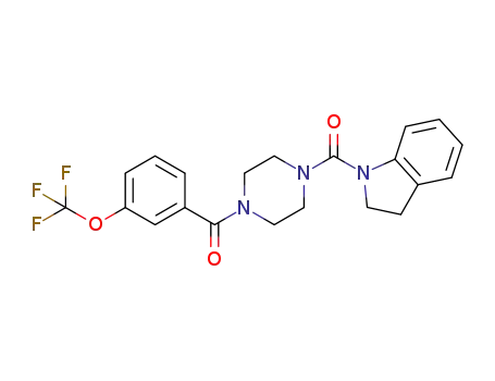 C<sub>21</sub>H<sub>20</sub>F<sub>3</sub>N<sub>3</sub>O<sub>3</sub>