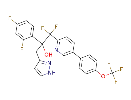 2-(2,4-difluorophenyl)-1,1-difluoro-3-(1H-pyrazol-3-yl)-1-(5-(4-(trifluoromethoxy)phenyl)-pyridin-2-yl)propan-2-ol
