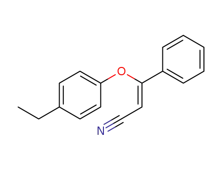 Molecular Structure of 1395087-32-7 ((Z)-3-(4-ethylphenoxy)-3-phenylacrylonitrile)