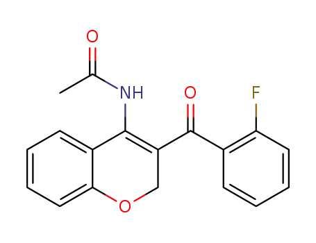 Molecular Structure of 1393824-69-5 (N-[3-(2-fluorobenzoyl)-2H-chromen-4-yl]acetamide)