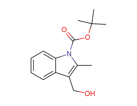 Molecular Structure of 914349-13-6 (1-Boc-3-hydroxymethyl-2-methylindole)