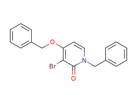 2(1H)-Pyridinone, 3-bromo-4-(phenylmethoxy)-1-(phenylmethyl)-