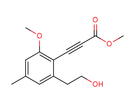 methyl 3-(2-(2-hydroxyethyl)-6-methoxy-4-methylphenyl)propiolate