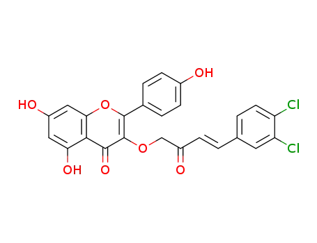 3-O-[(E)-4-(3,4-dichlorophenyl)-2-oxobut-3-en-1-yl]kaempferol