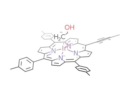β-hydroxyethyl(5,10,15,20-tetrakis(p-tolyl)porphyrinato)iridium(III)