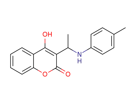 4-hydroxy-3-(1-(p-tolylamino)ethyl)-2H-chromen-2-one