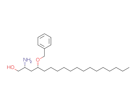Molecular Structure of 1309668-39-0 ((2R,4R)-2-amino-4-(benzyloxy)octadecan-1-ol)