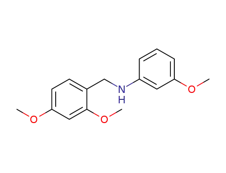Molecular Structure of 1020936-75-7 ((2,4-dimethoxybenzyl)-(3-methoxyphenyl)amine)