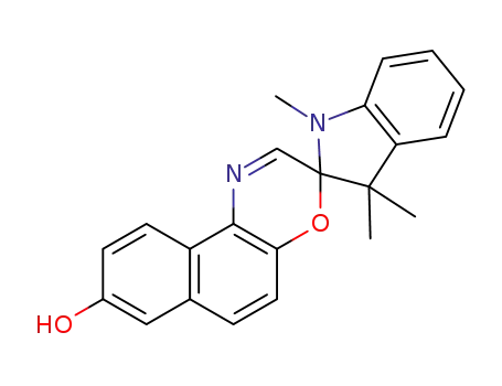 Molecular Structure of 104989-13-1 (Spiro[2H-indole-2,3'-[3H]naphth[2,1-b][1,4]oxazin]-8'-ol,
1,3-dihydro-1,3,3-trimethyl-)