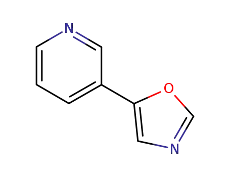 Molecular Structure of 70380-74-4 (5-(3-PYRIDYL)-1,3-OXAZOLE)