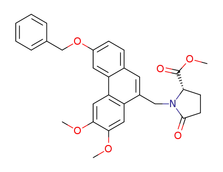 methyl (2S)-1-{[3-(benzyloxy)-6,7-dimethoxy-9-phenanthryl]methyl}-5-oxopyrrolidine-2-carboxylate