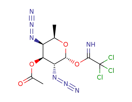 3-O-acetyl-2,4-diazido-2,4,6-trideoxy-α-D-galactopyranoside trichloroacetimidate