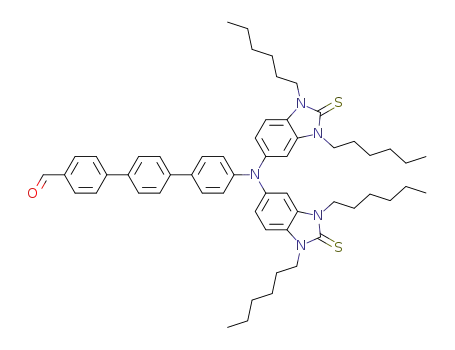 4’’-(bis(1,3-dihexyl-2-thioxo-2,3-dihydro-1H-benzo[d]imidazol-5-yl)amino)-[1,1’:4’,1’’-terphenyl]-4-carbaldehyde