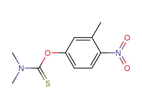 Molecular Structure of 83086-54-8 (O-(3-methyl-4-nitrophenyl)dimethylcarbamothioate)