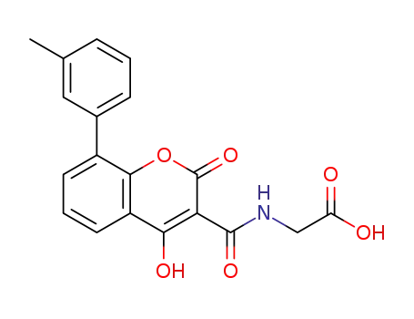N-[(4-hydroxy-2-oxo-8-(3-methylphenyl)-2H-3-chromenyl)carbonyl]glycine