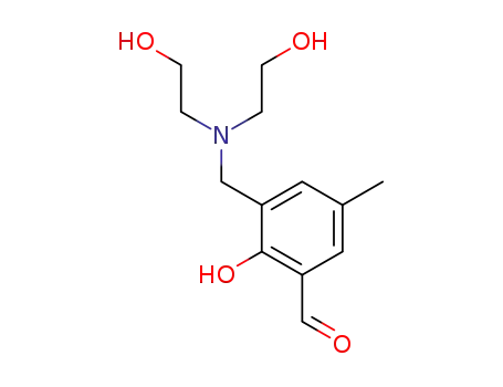 3-((bis(2-hydroxyethyl)-amino)methyl)-2-hydroxy-5-methylbenzaldehyde