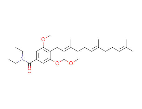 N,N-diethyl-3-methoxy-5-(methoxymethoxy)-4-[(2E,6E)-3,7,11-trimethyldodeca-2,6,10-trien-1-yl]benzamide