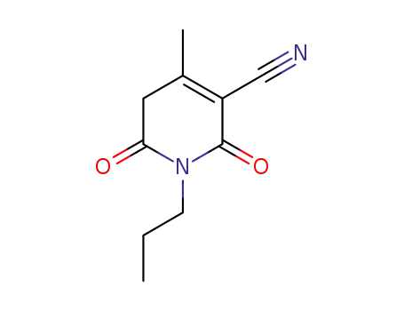 Molecular Structure of 1161733-88-5 (4-methyl-2,6-dioxo-1-propyl-1,2,5,6-tetrahydropyridine-3-carbonitrile)
