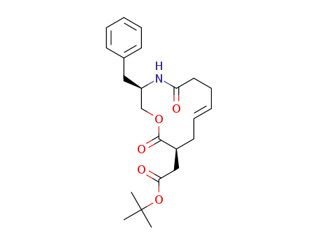 tert-butyl 2-((3R,11S,E)-3-benzyl-5,12-dioxo-1-oxa-4-azacyclododec-8-en-11-yl)acetate