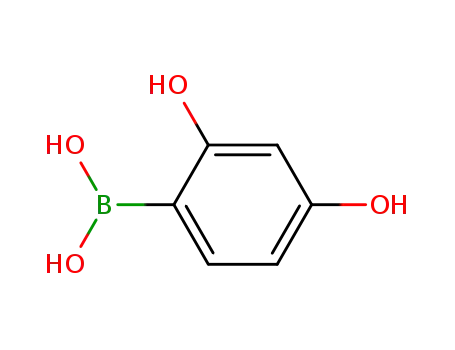 Molecular Structure of 1312943-20-6 ((2,4-Dihydroxyphenyl)boronic acid)