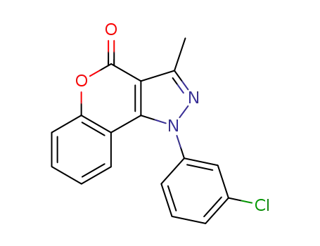[1]Benzopyrano[4,3-c]pyrazol-4(1H)-one, 1-(3-chlorophenyl)-3-methyl-