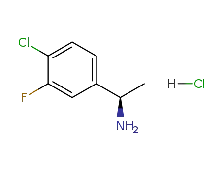 Molecular Structure of 1253790-80-5 ((R)-4-Chloro-3-fluoro-alpha-methylbenzylamine hydrochloride)