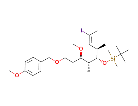 tert-butyl{[(4R,5S,6R,7R,1E)-2-iodo-7-methoxy-9-[(4-methoxybenzyl)oxy]-4,6-dimethylnon-2-en-5-yl]oxy}dimethylsilane