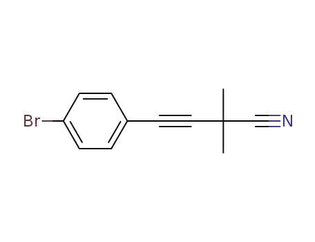 4-(4-bromophenyl)-2,2-dimethylbut-3-ynenitrile