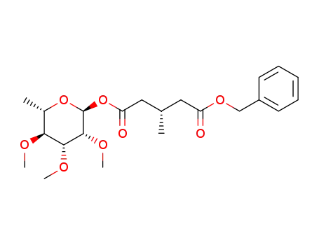 (S)-1-benzyl 5-((2S,3R,4R,5S,6S)-3,4,5-trimethoxy-6-methyltetrahydro-2H-pyran-2-yl) 3-methylpentanedioate