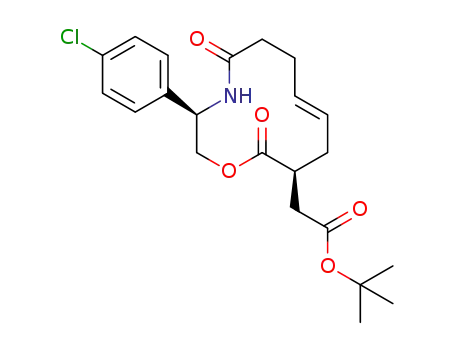 tert-butyl 2-((3R,11S,E)-3-(4-chlorophenyl)-5,12-dioxo-1-oxa-4-azacyclododec-8-en-11-yl)acetate