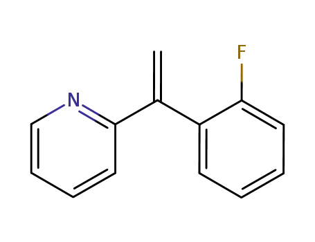 Molecular Structure of 74309-53-8 (2-[1-(2-fluorophenyl)ethenyl]pyridine)