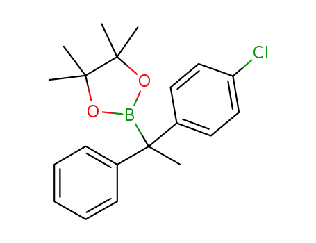 (±)-2-[1-(4-chlorophenyl)-1-phenylethyl]-4,4,5,5-tetramethyl-1,3,2-dioxaborolane